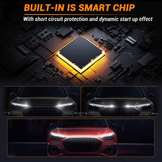 🔥HOT SALE 49% OFF🔥🚗71"High Brightness Automotive Hood Gap LED Strip - Ambient Lighting Package