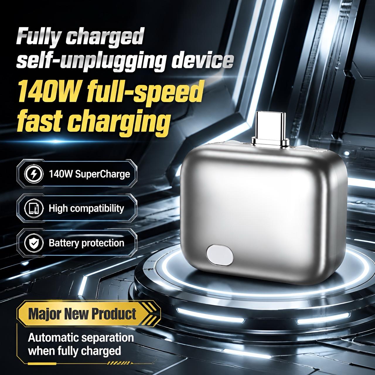 🔥 Limited Time Offer  - ⚡ 140W Smart Fast Charger – Auto Disconnect Battery Protection Tech
