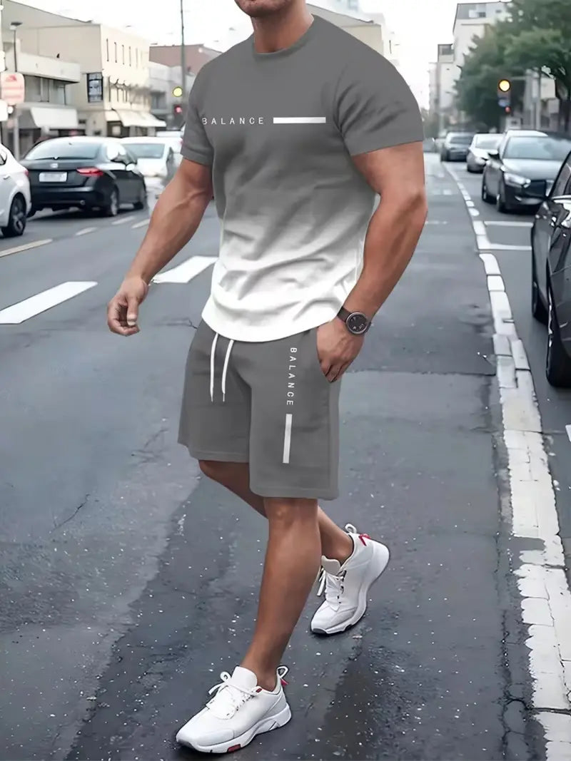 🔥Last Day 49%OFF - Men's Gradient Fitness 2-Piece Set